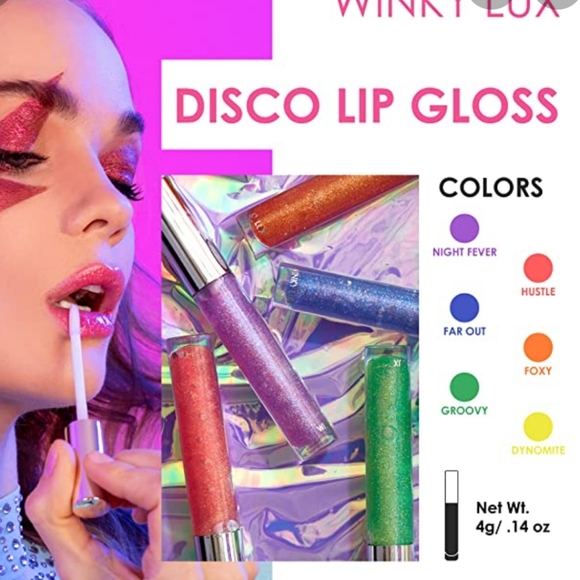 💙🌟HUSTLE Winky Lux MINI DISCONTINUED Disco Gloss NWT - Picture 2 of 7